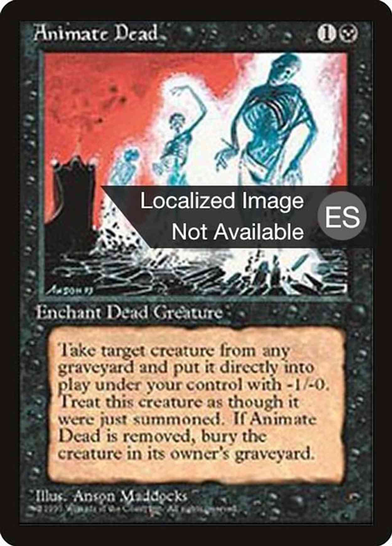 Animate Dead magic card front