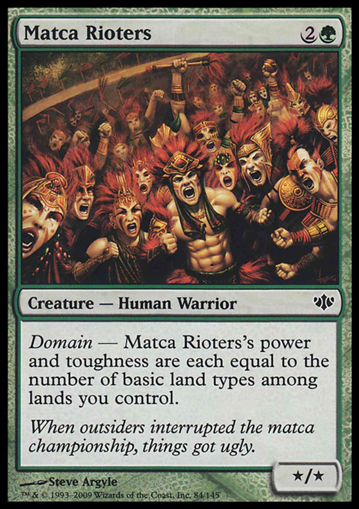 Matca Rioters magic card front