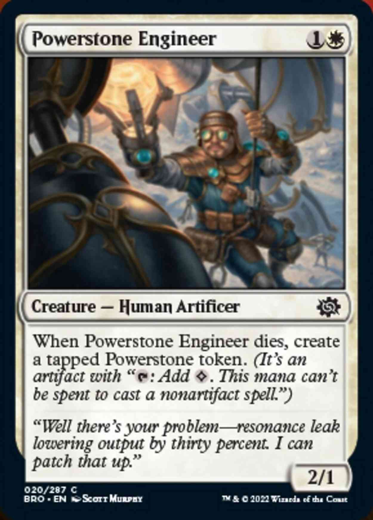 Powerstone Engineer magic card front