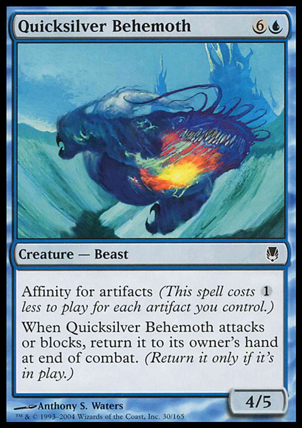Quicksilver Behemoth magic card front