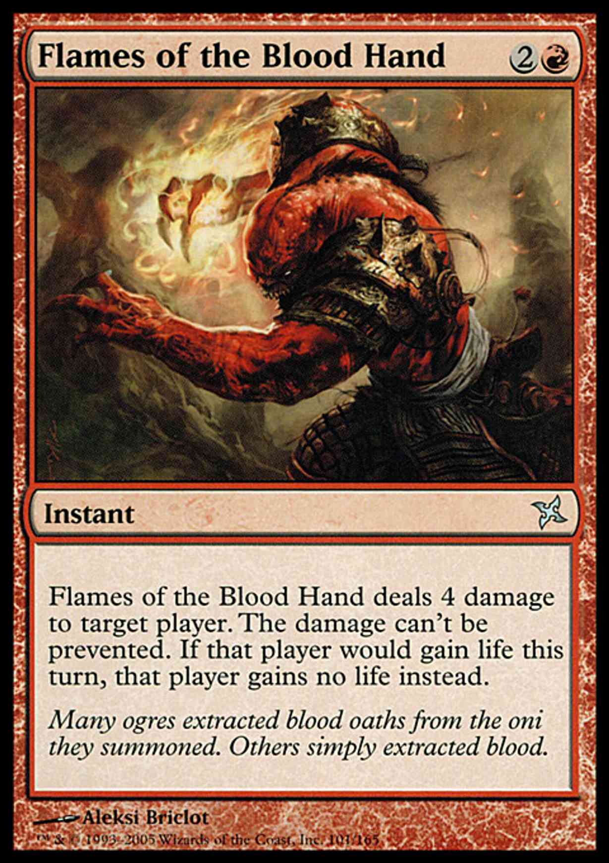 Flames of the Blood Hand magic card front