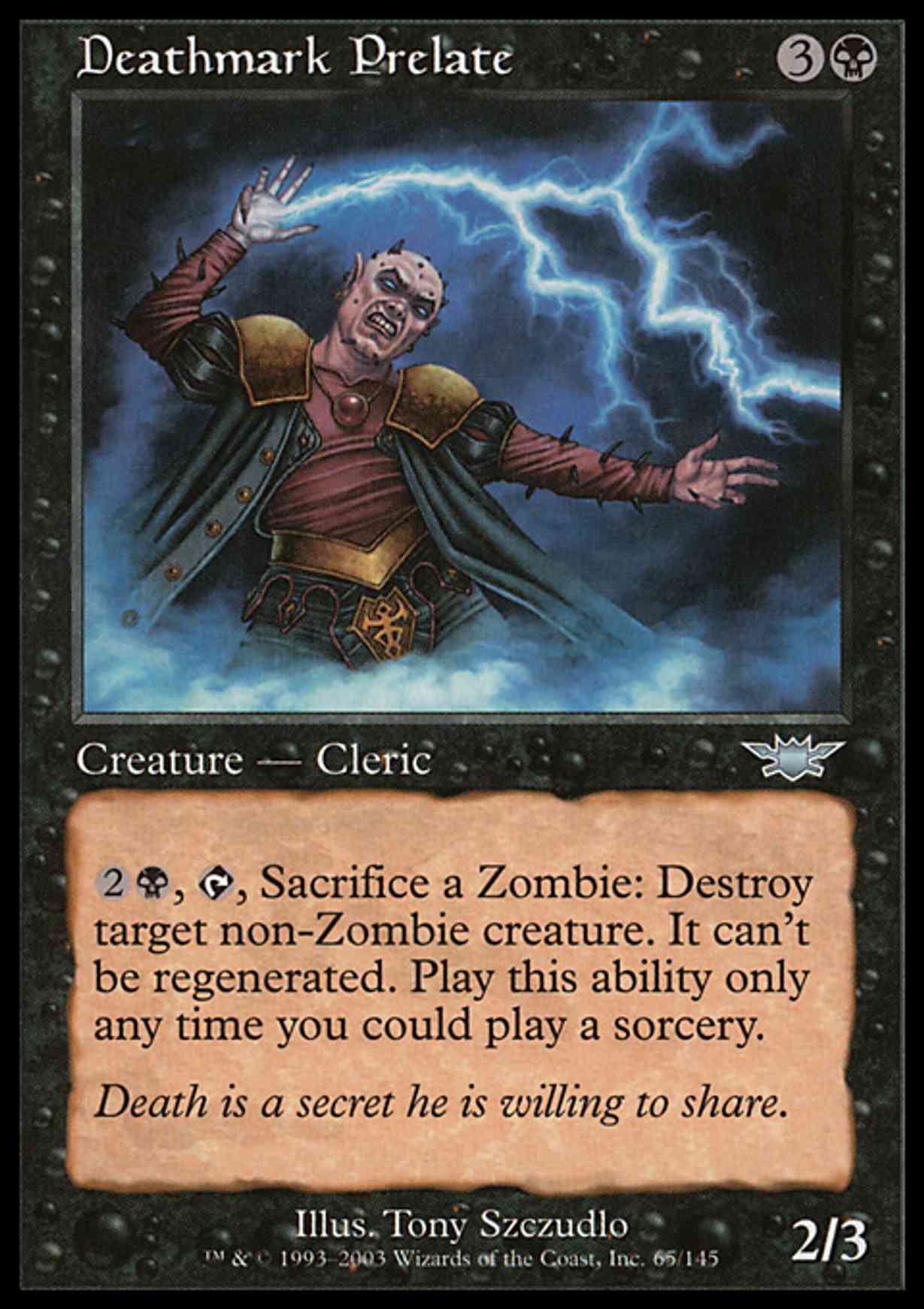 Deathmark Prelate magic card front