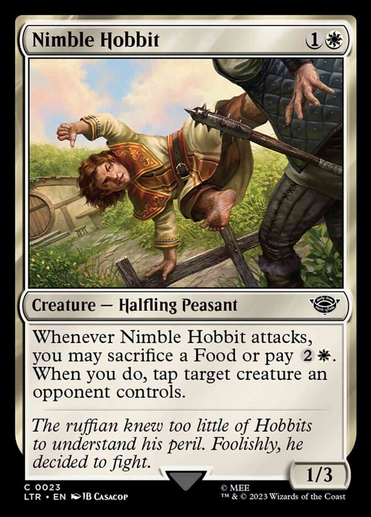 Nimble Hobbit magic card front