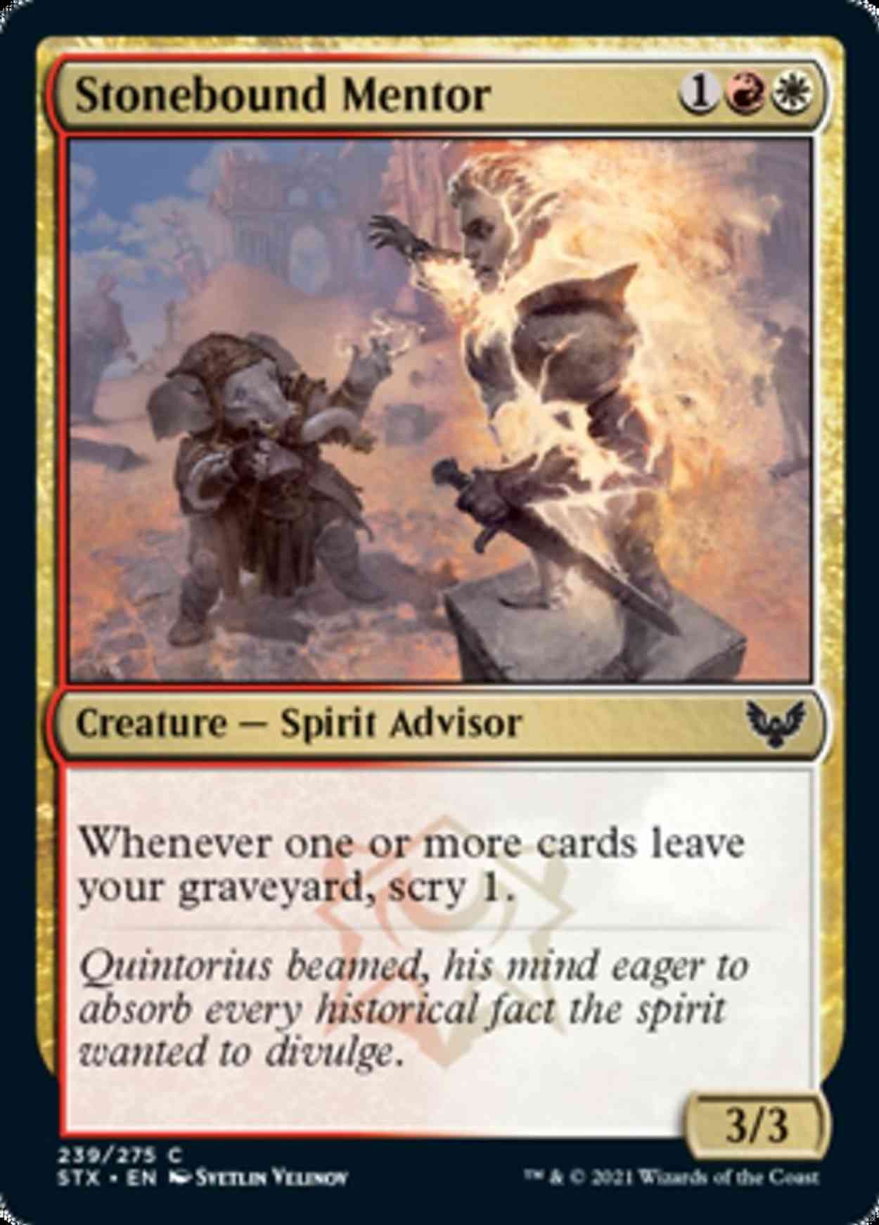 Stonebound Mentor magic card front