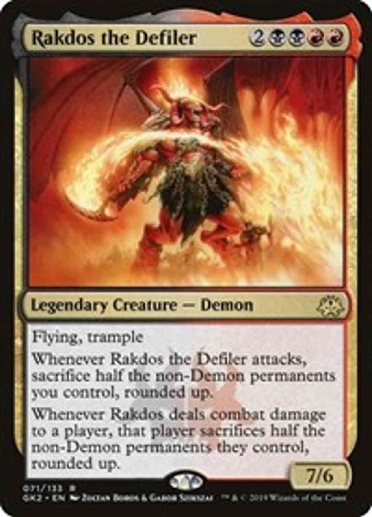 Rakdos the Defiler magic card front