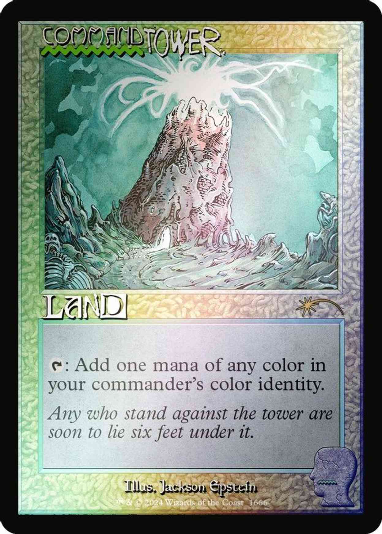 Command Tower (1666) (Rainbow Foil) magic card front