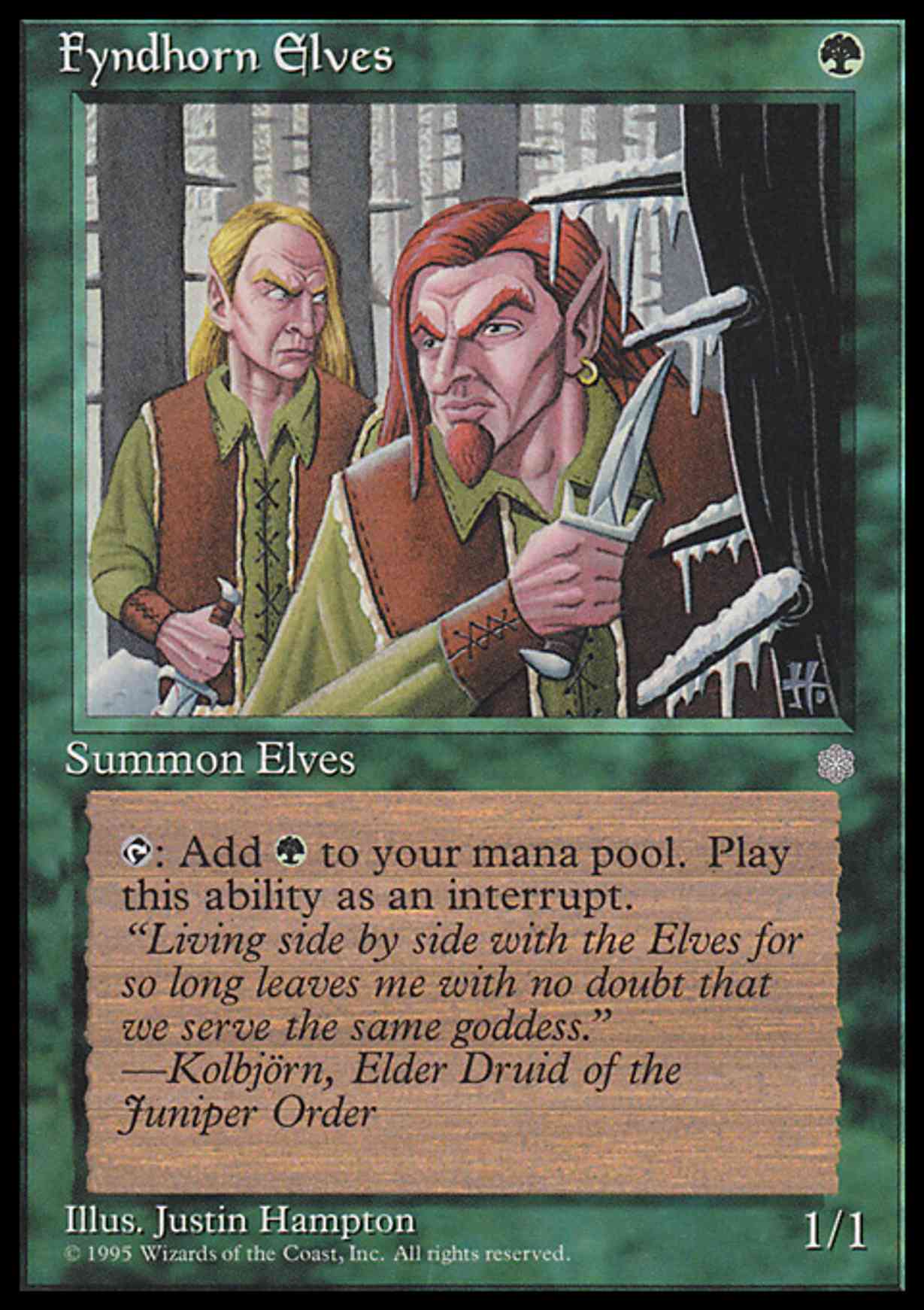Fyndhorn Elves magic card front