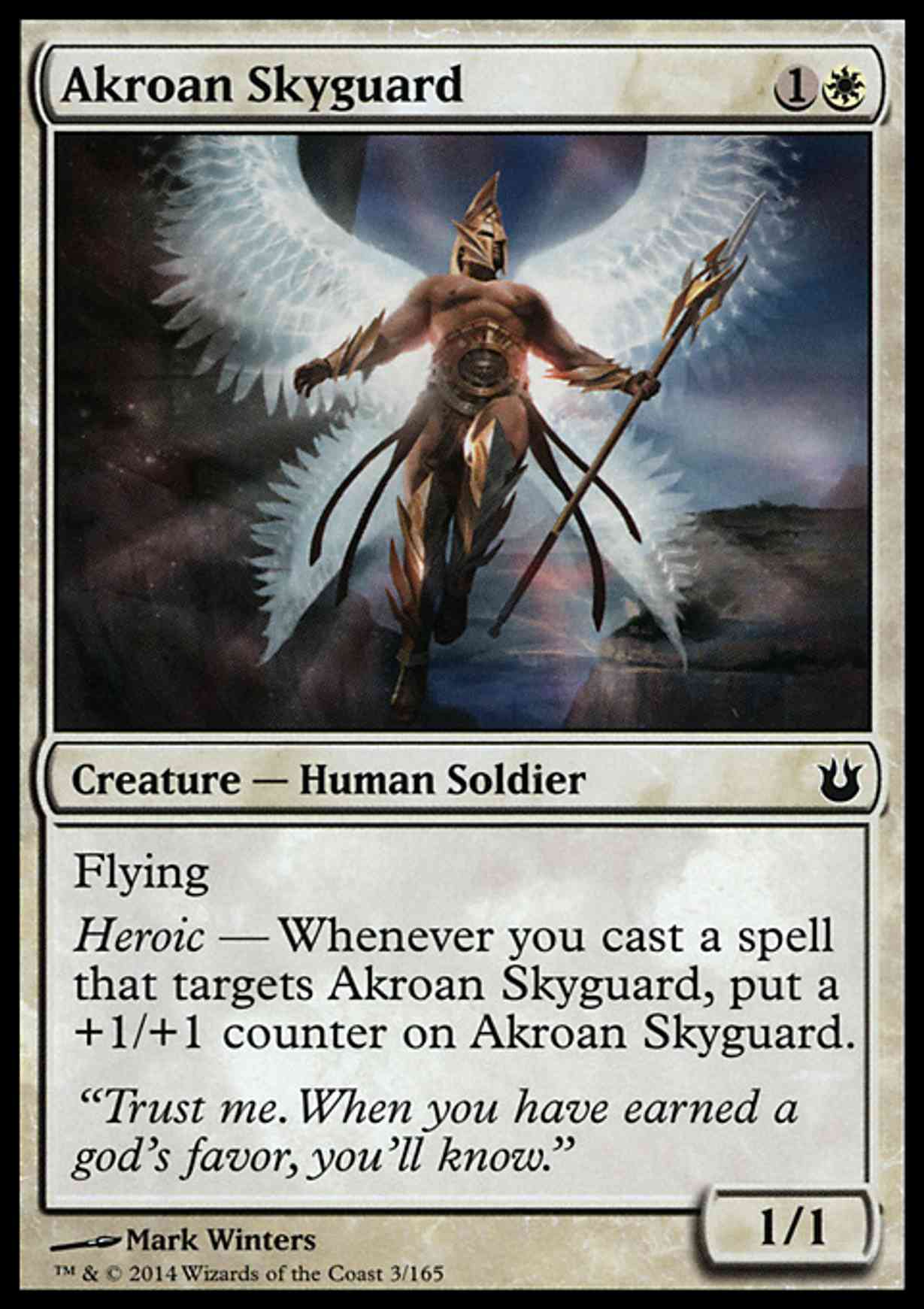 Akroan Skyguard magic card front