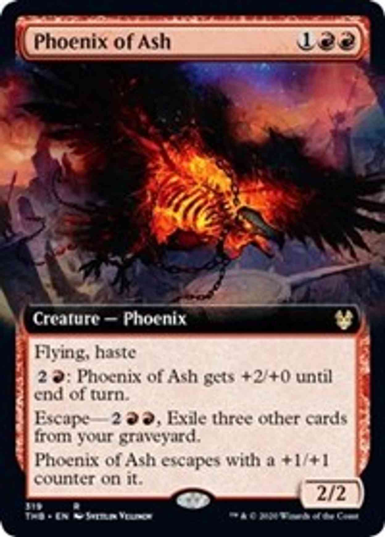 Phoenix of Ash (Extended Art) magic card front