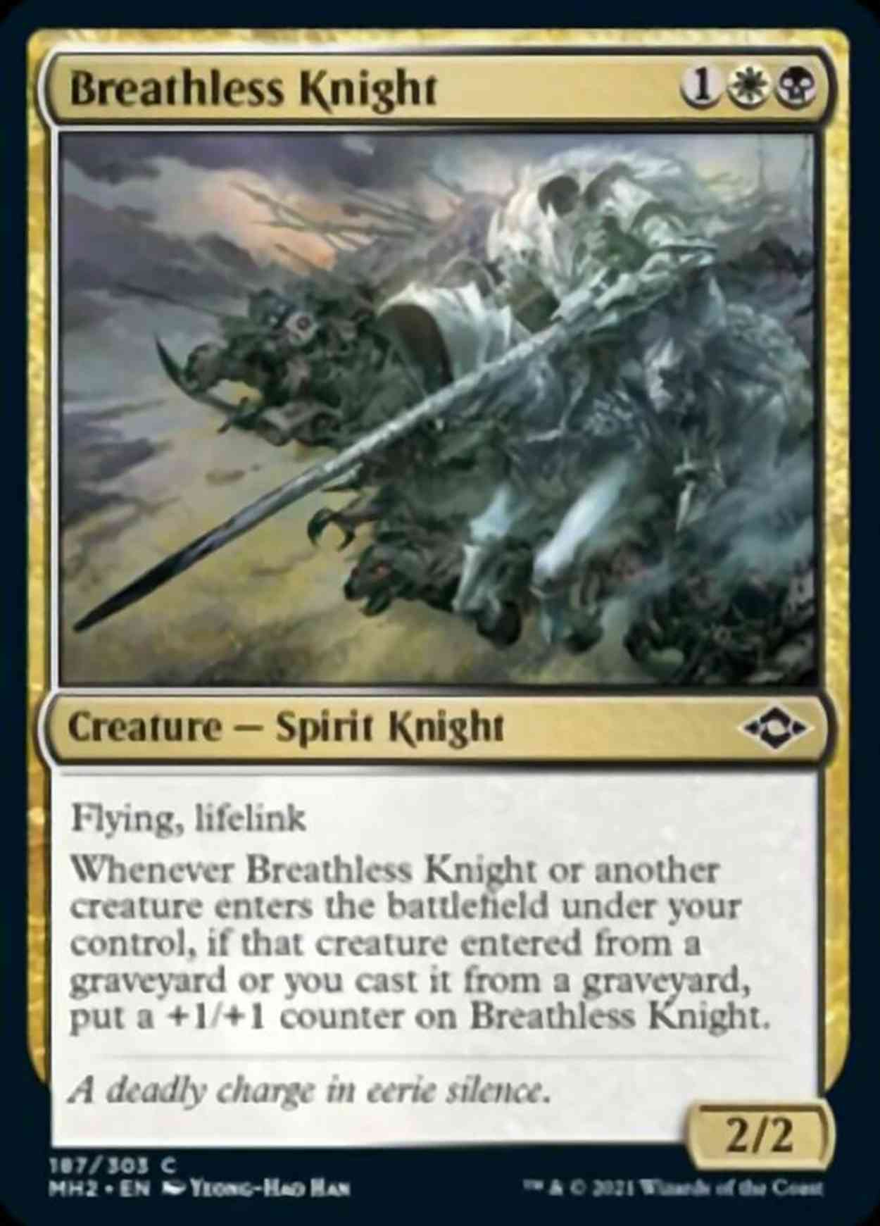 Breathless Knight magic card front
