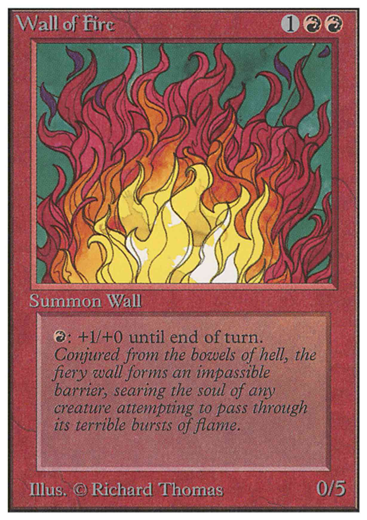 Wall of Fire Price from mtg Unlimited Edition