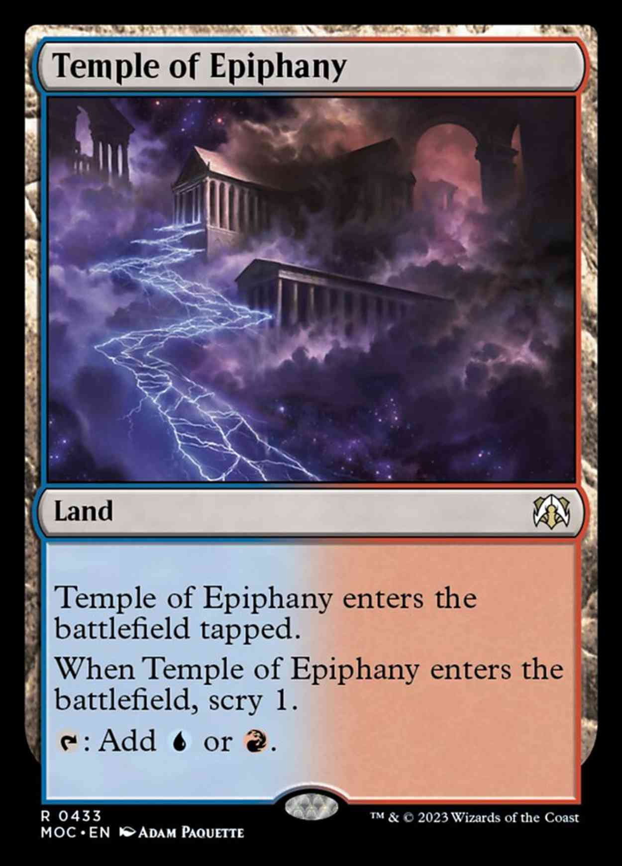 Temple of Epiphany magic card front