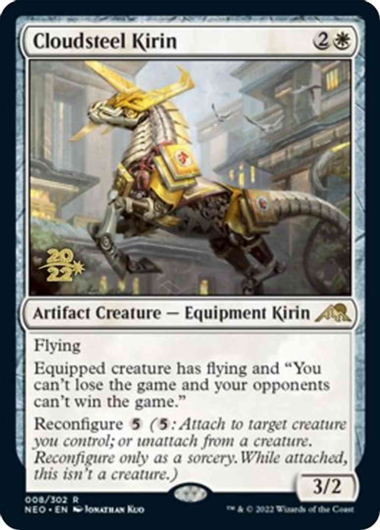 Cloudsteel Kirin magic card front