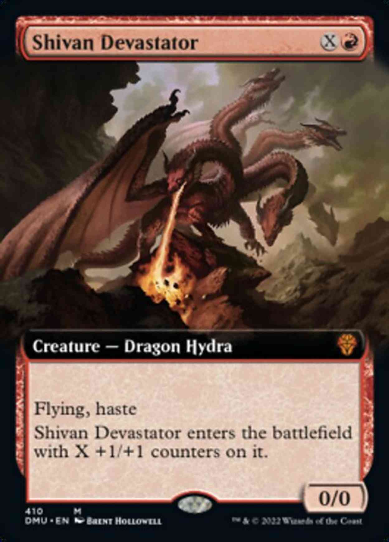 Shivan Devastator (Extended Art) magic card front