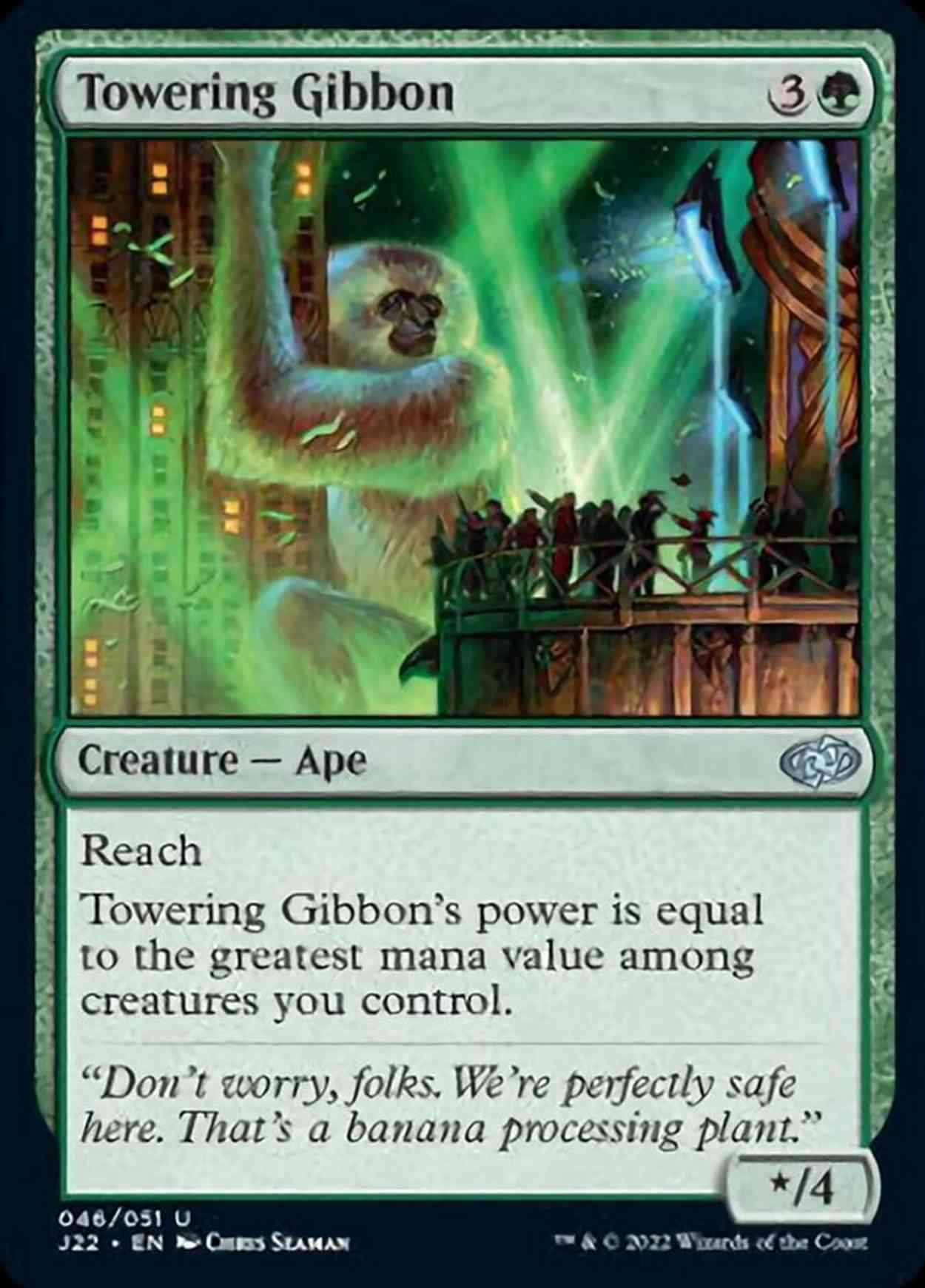 Towering Gibbon magic card front