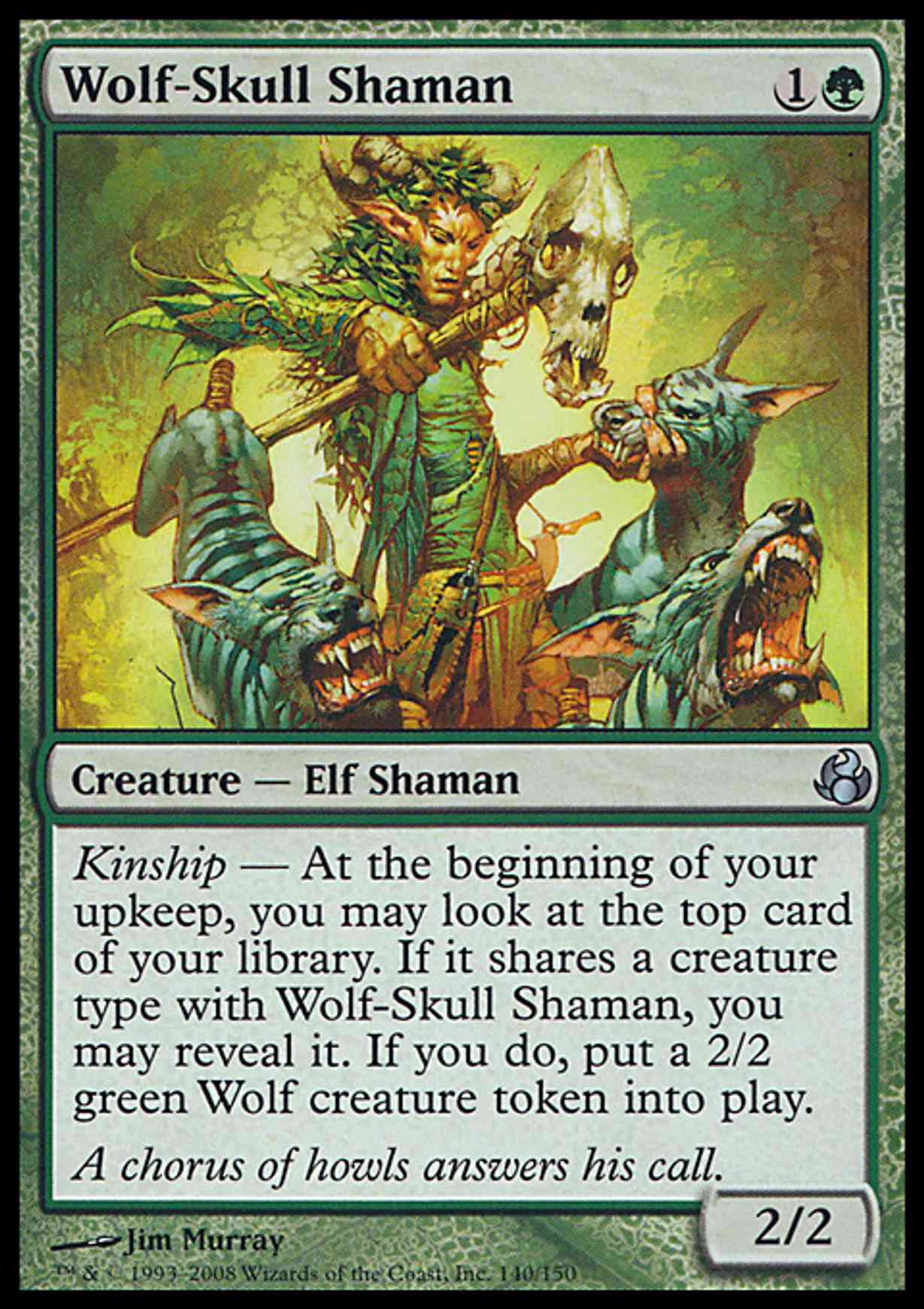 Wolf-Skull Shaman magic card front