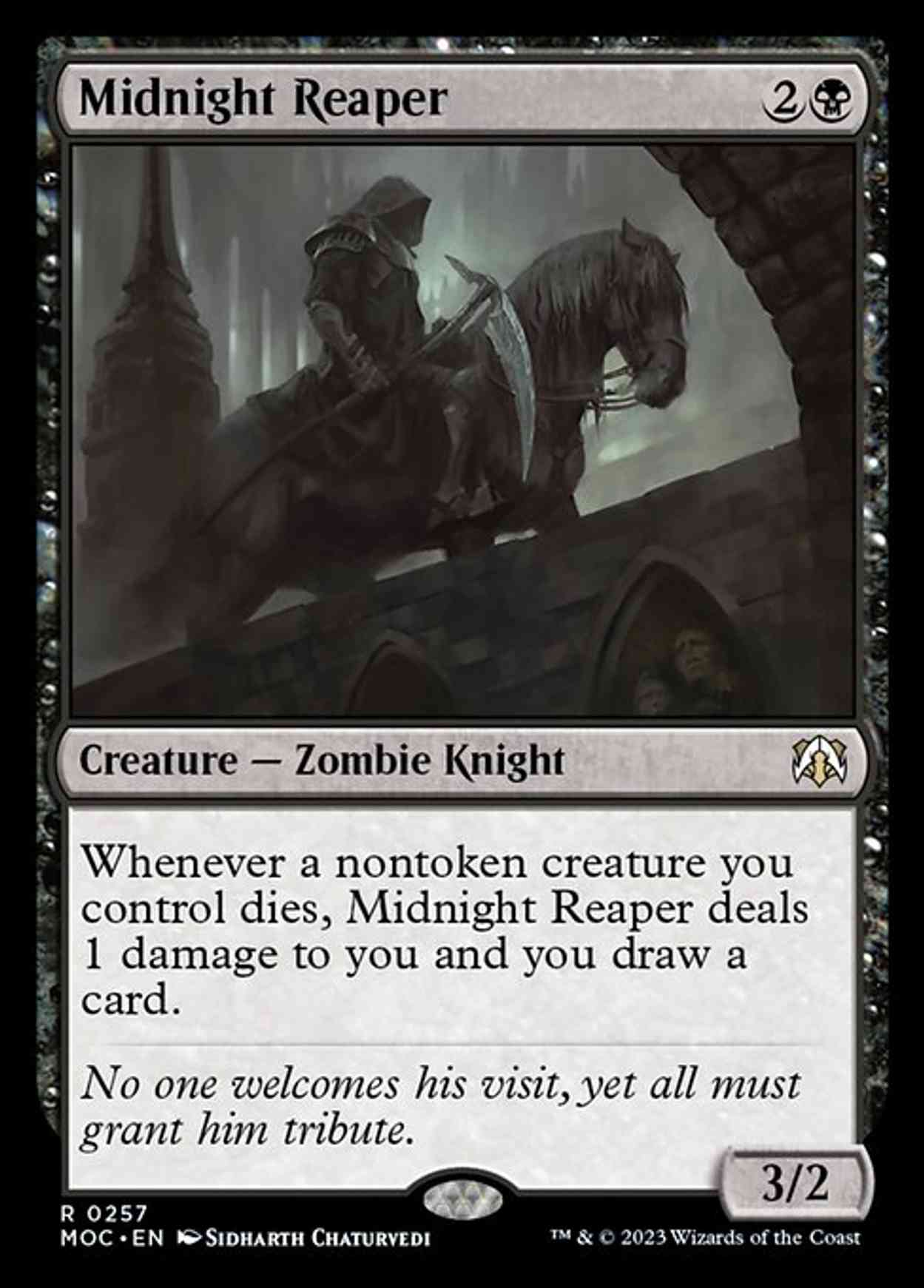 Midnight Reaper magic card front