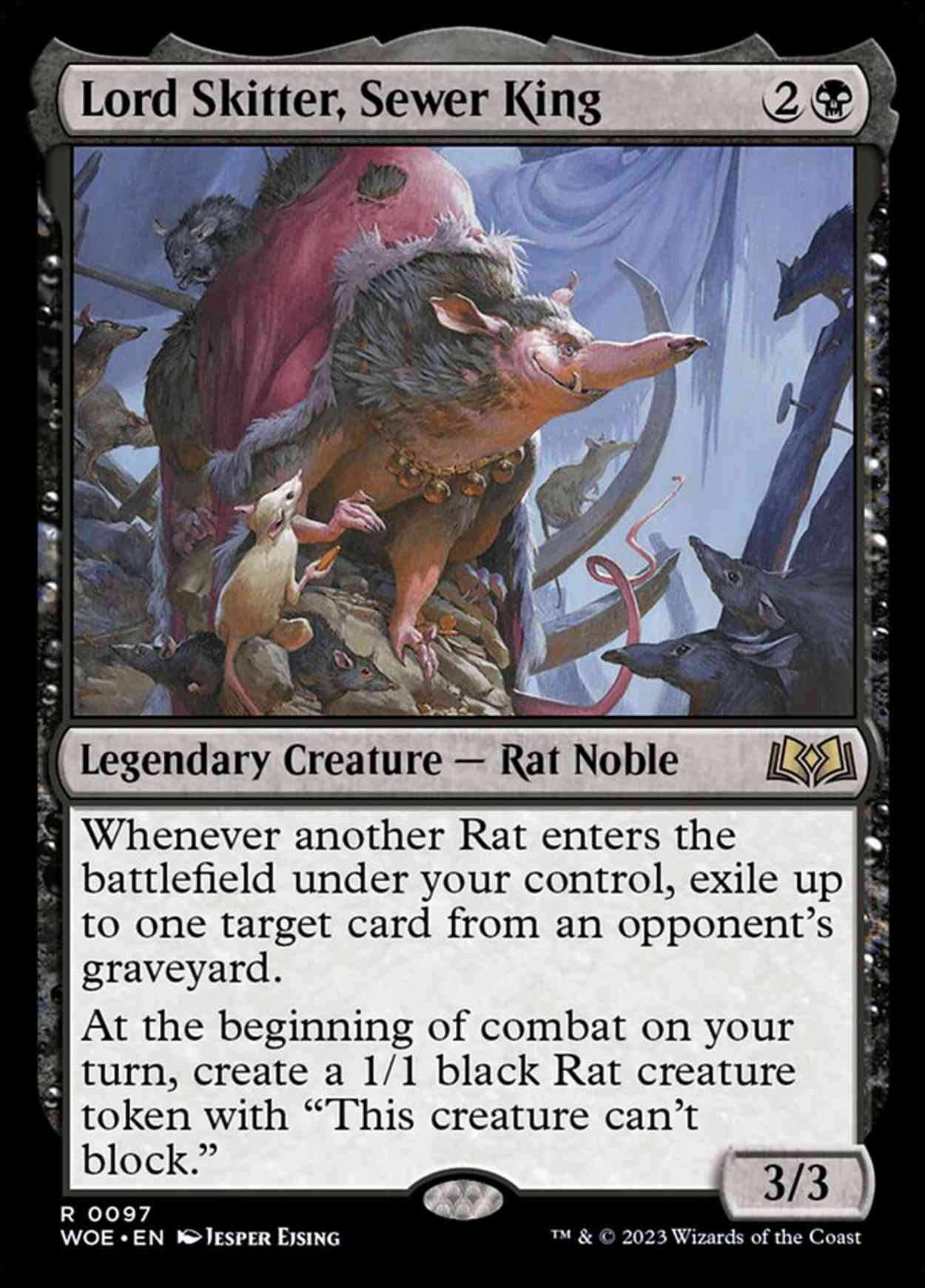 Lord Skitter, Sewer King magic card front