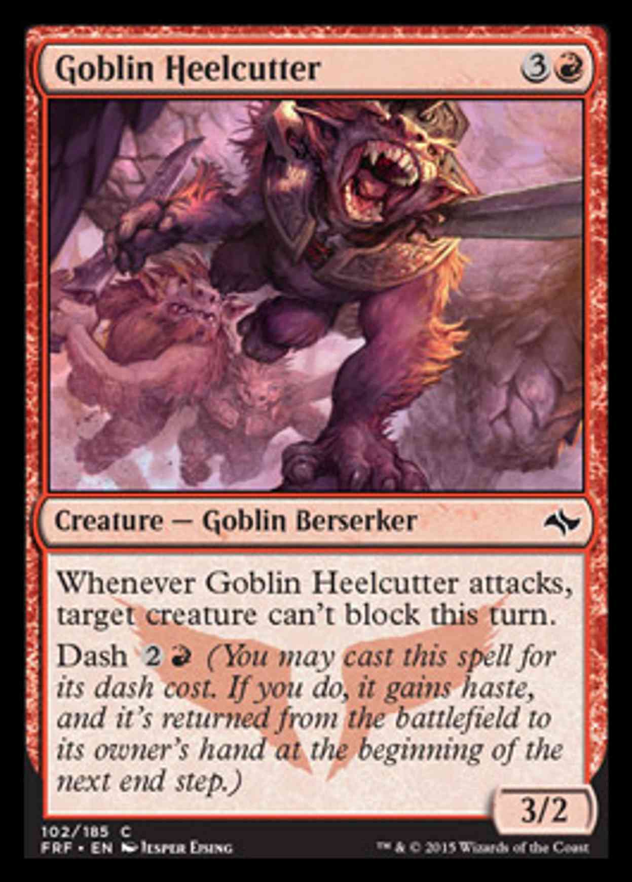Goblin Heelcutter magic card front
