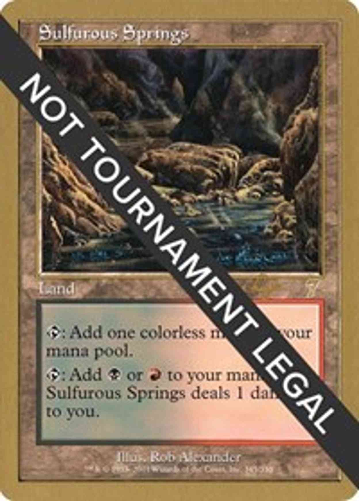 Sulfurous Springs - 2001 Tom van de Logt (7ED) magic card front