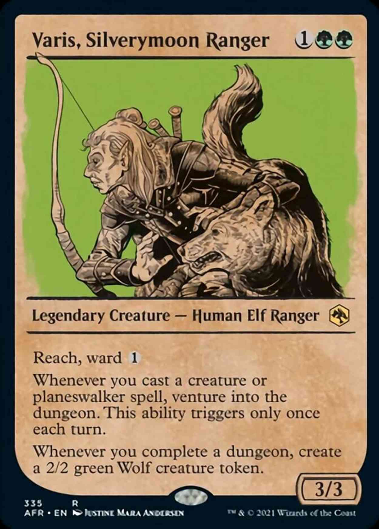 Varis, Silverymoon Ranger (Showcase) magic card front