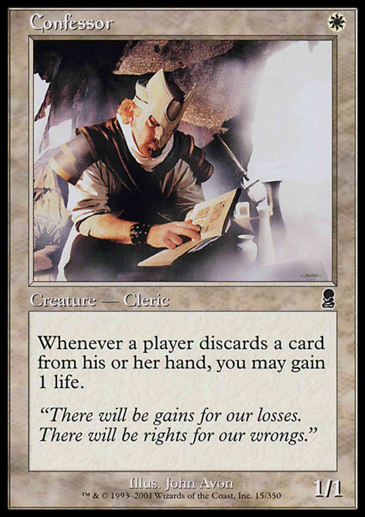 Confessor magic card front