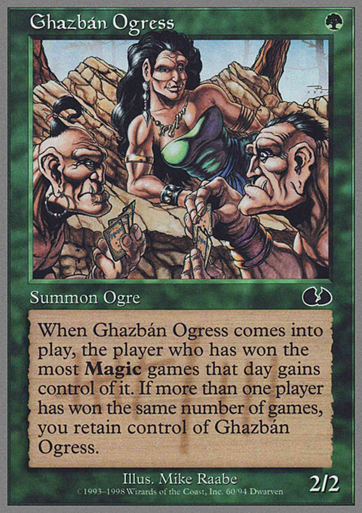 Ghazban Ogress magic card front