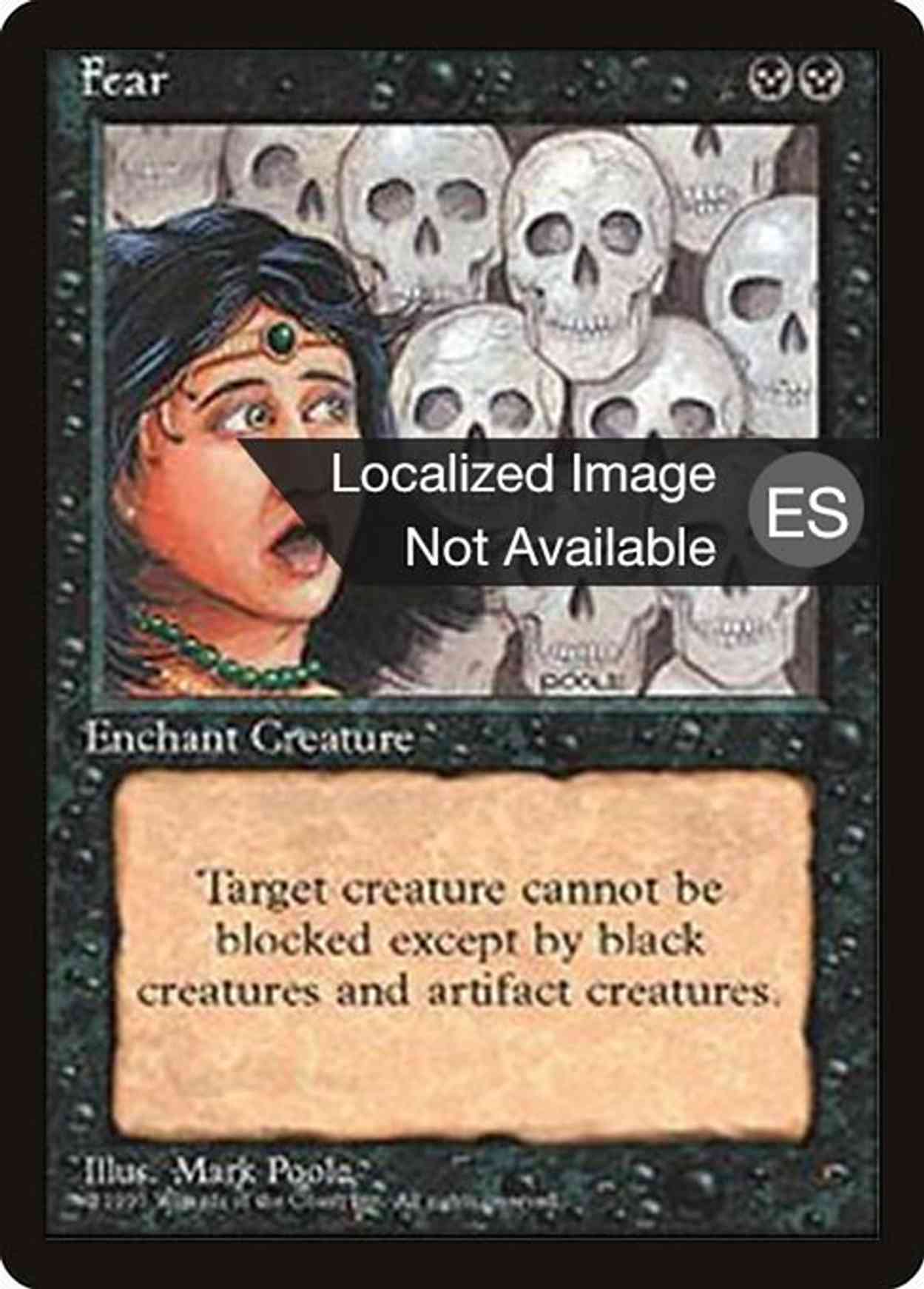 Fear magic card front