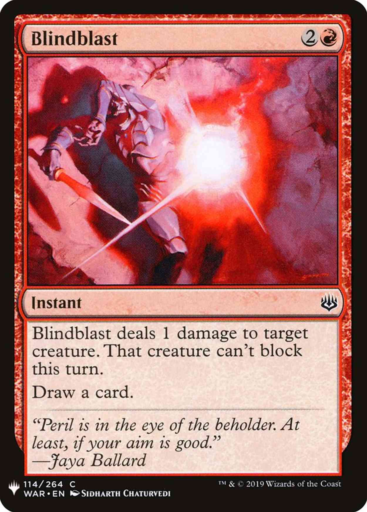 Blindblast magic card front