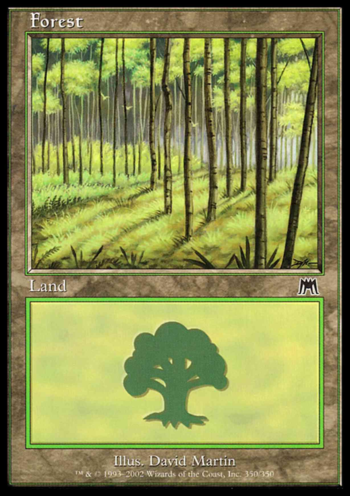 Forest (350) magic card front