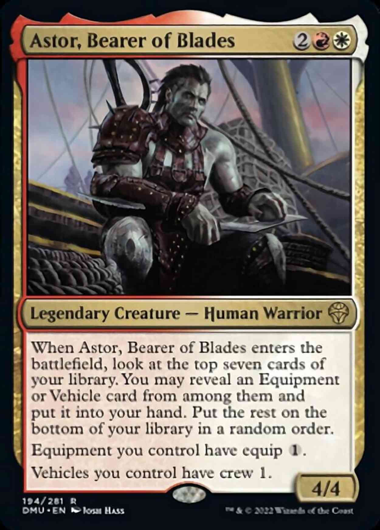 Astor, Bearer of Blades magic card front