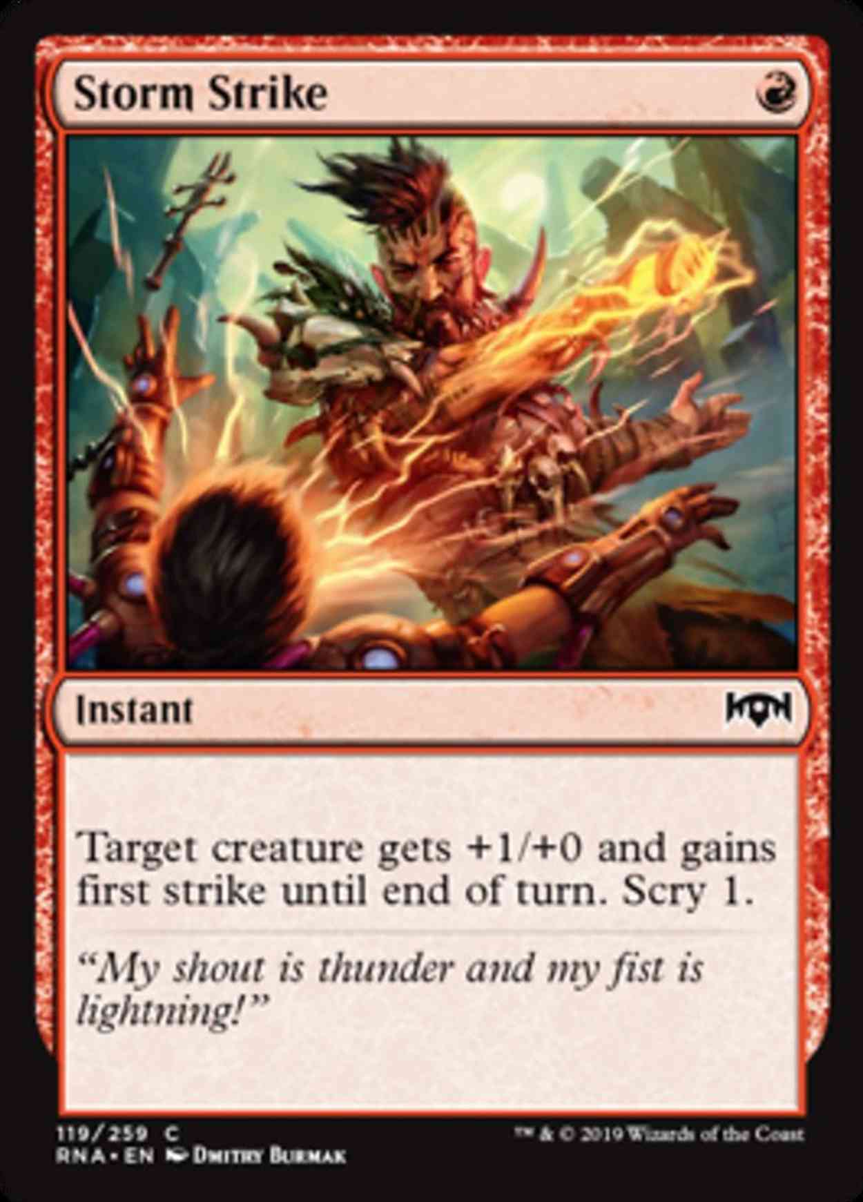 Storm Strike magic card front