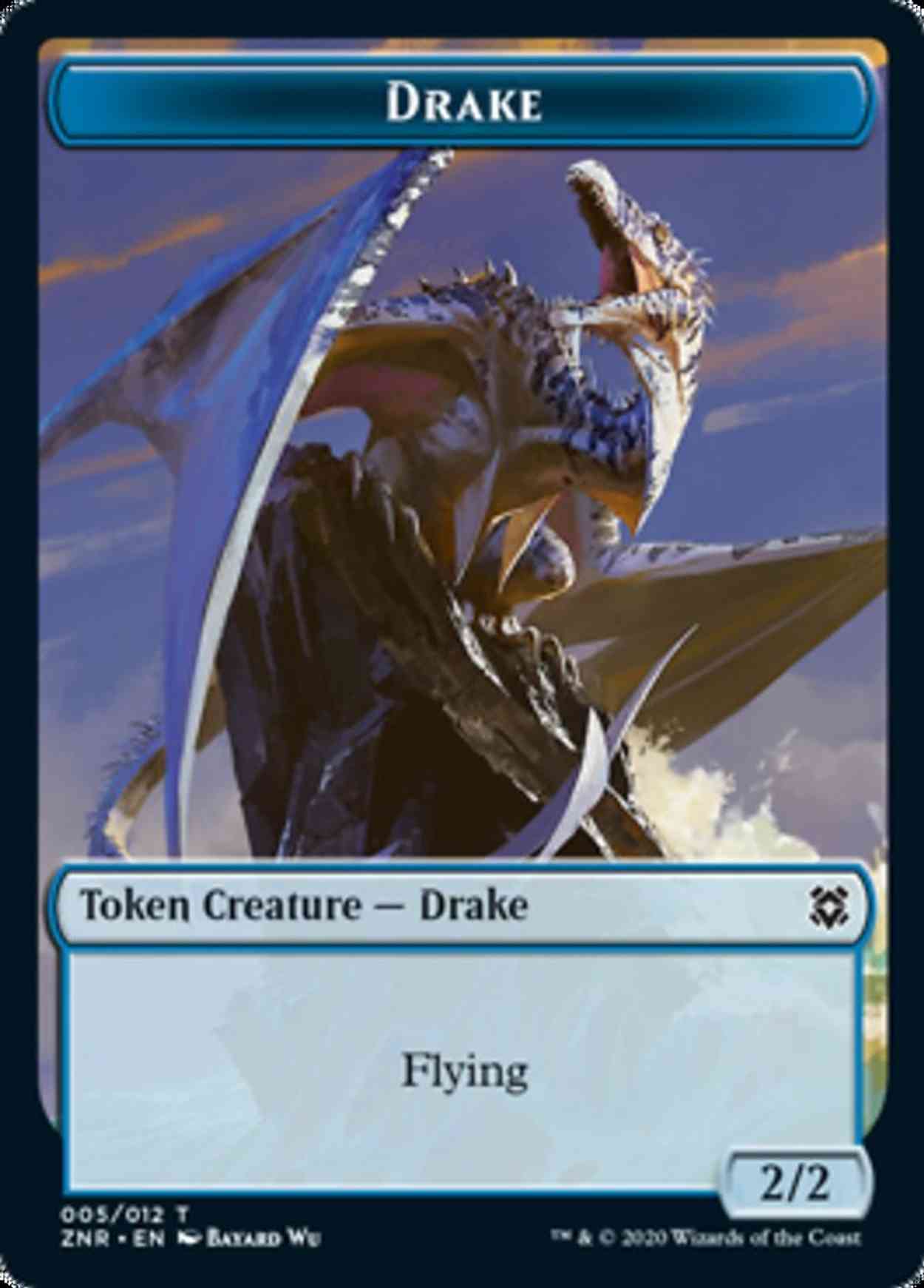 Drake // Plant Double-sided Token magic card front