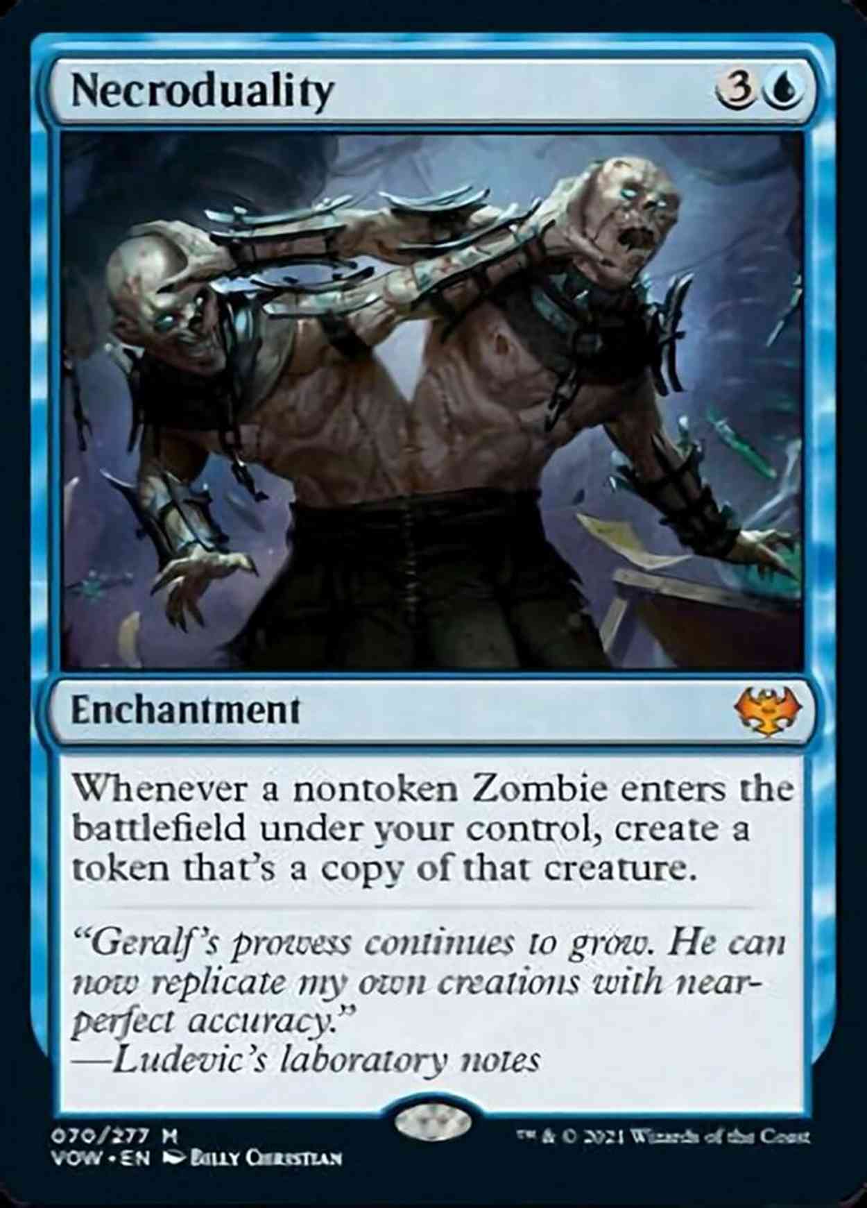 Necroduality magic card front