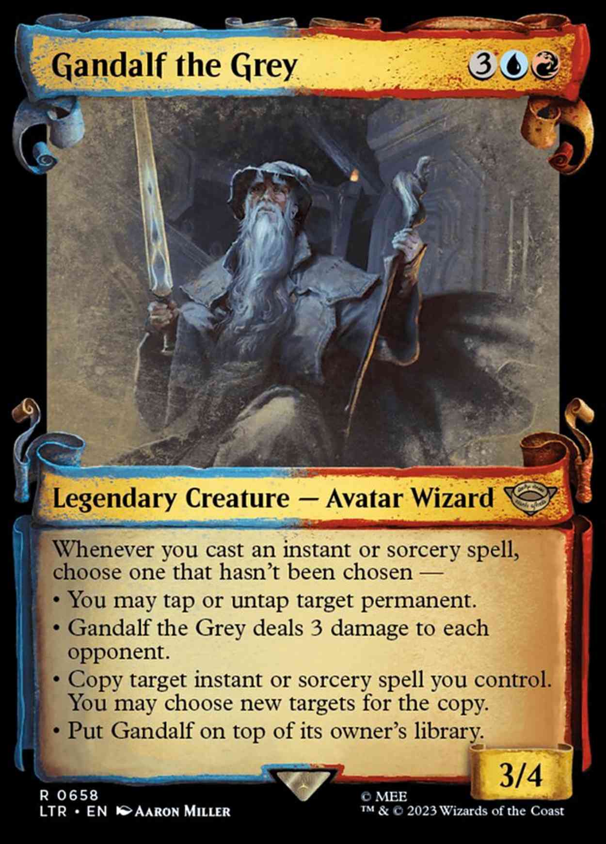 Gandalf the Grey (Showcase Scrolls) magic card front