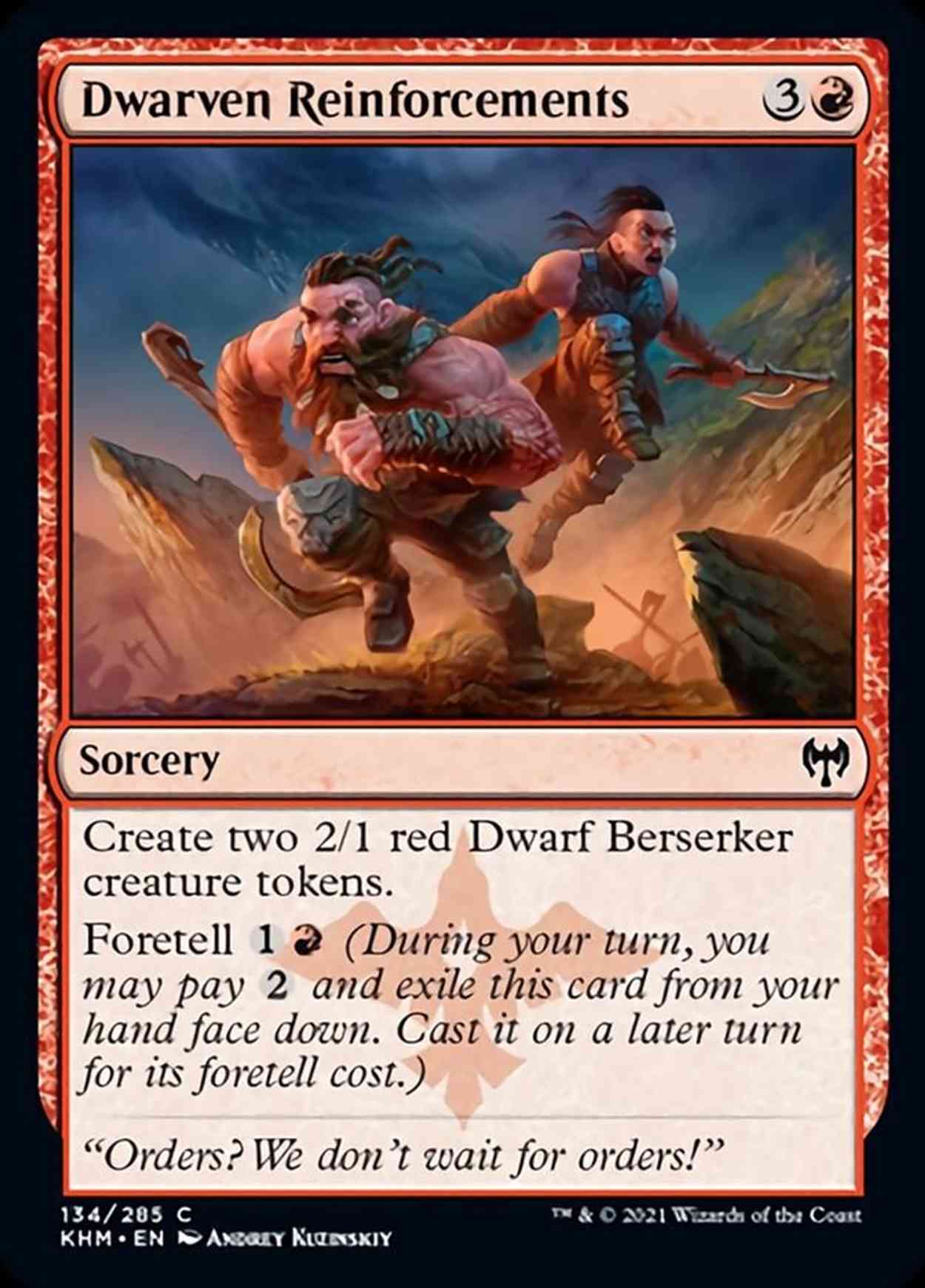 Dwarven Reinforcements magic card front