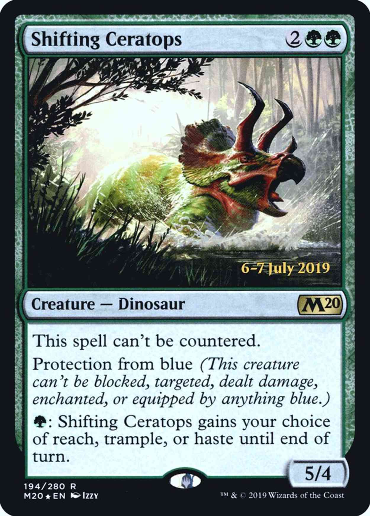 Shifting Ceratops magic card front