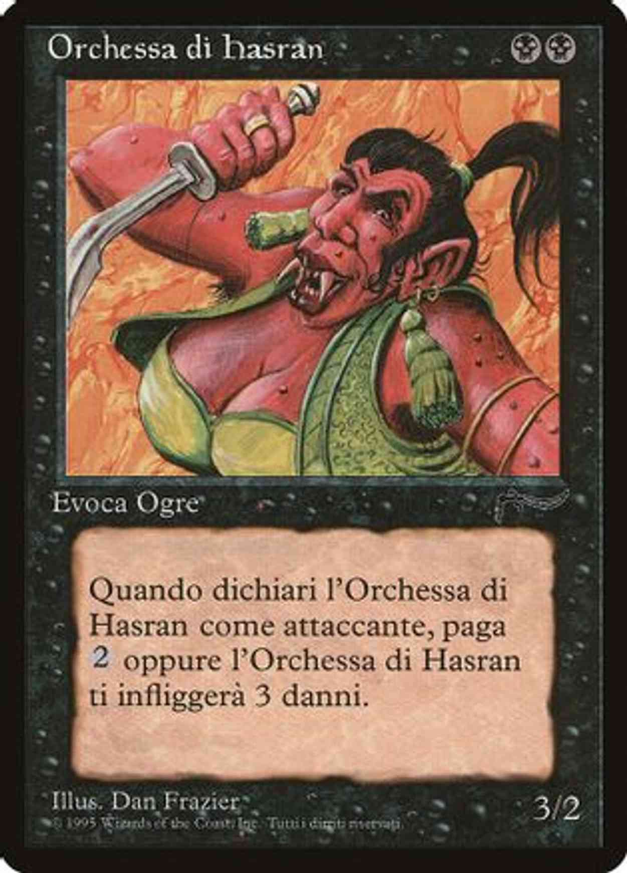 Hasran Ogress (Italian) - "Orchessa di hasran" magic card front