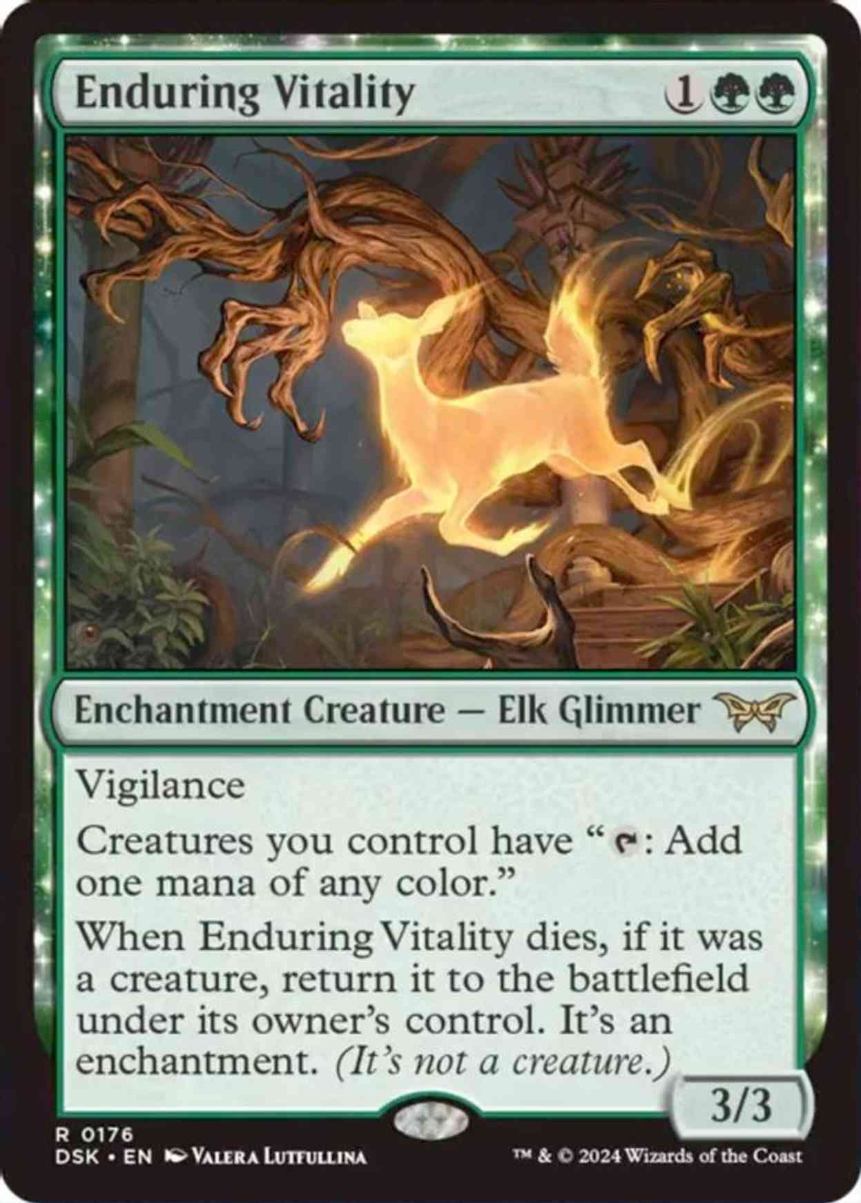 Enduring Vitality magic card front