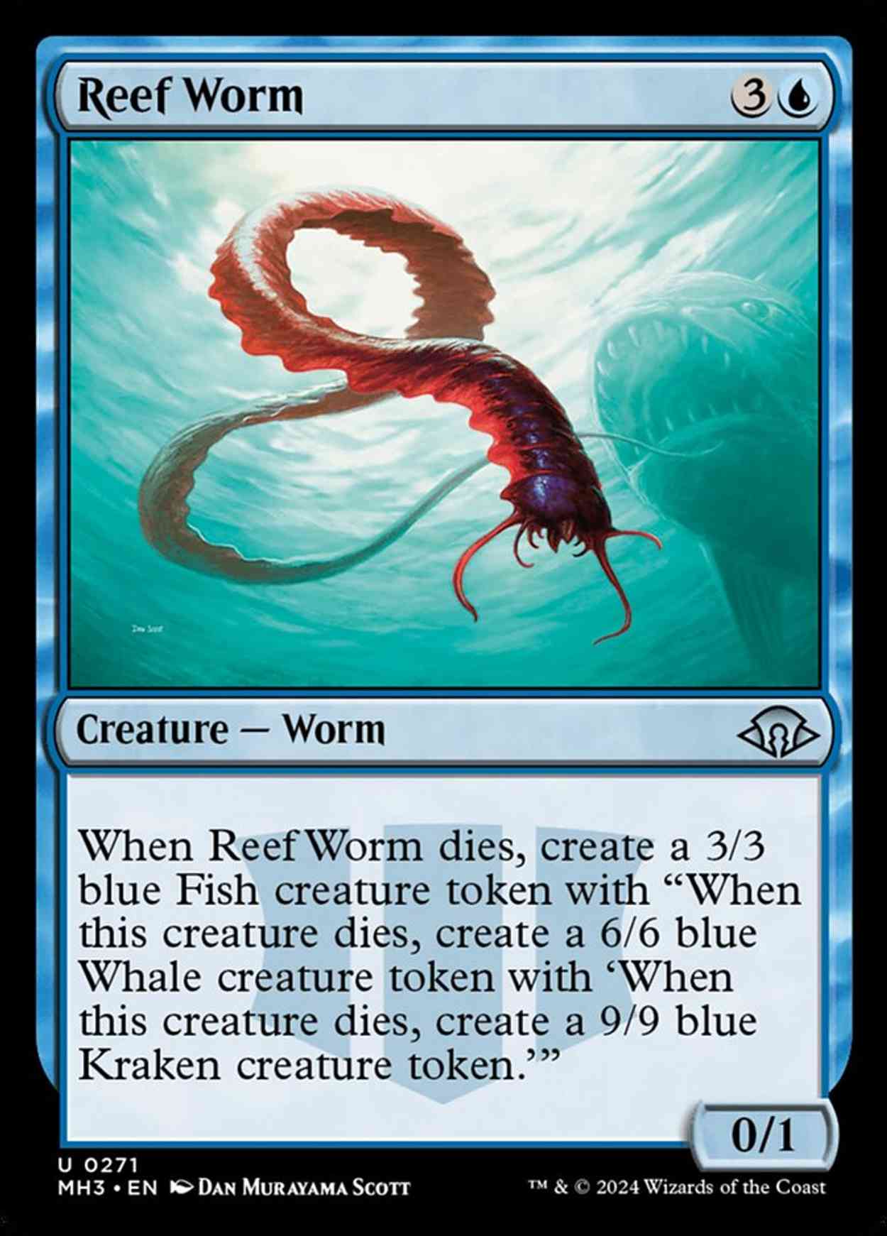 Reef Worm magic card front