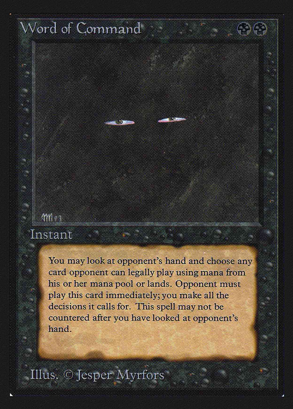 Word of Command (IE) magic card front