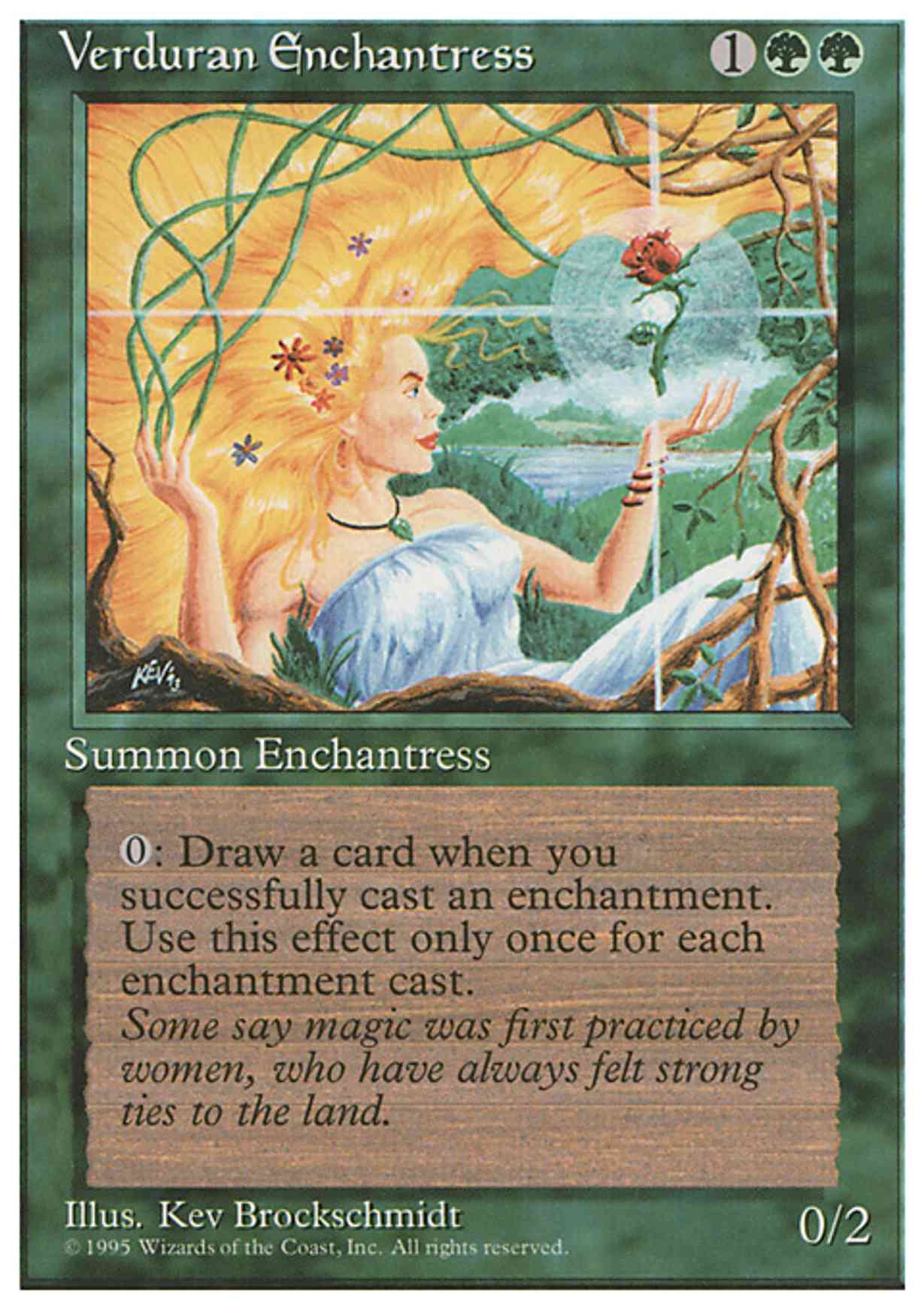 Verduran Enchantress magic card front