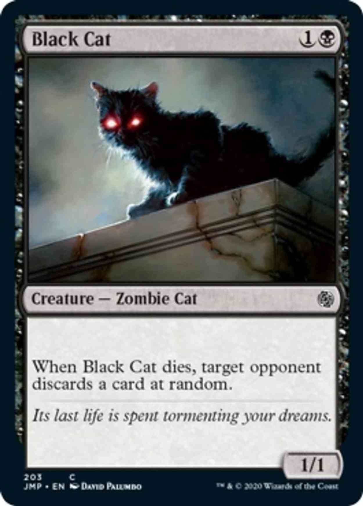 Black Cat magic card front