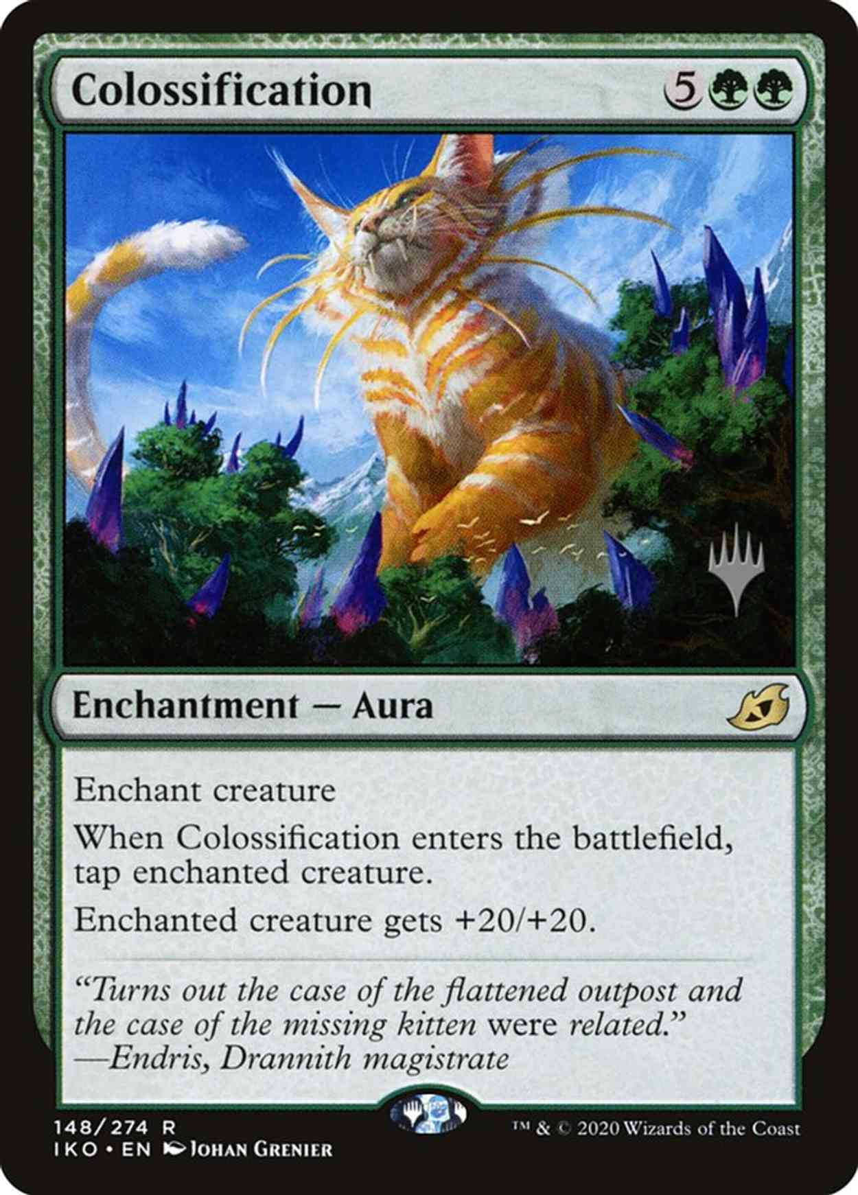 Colossification magic card front
