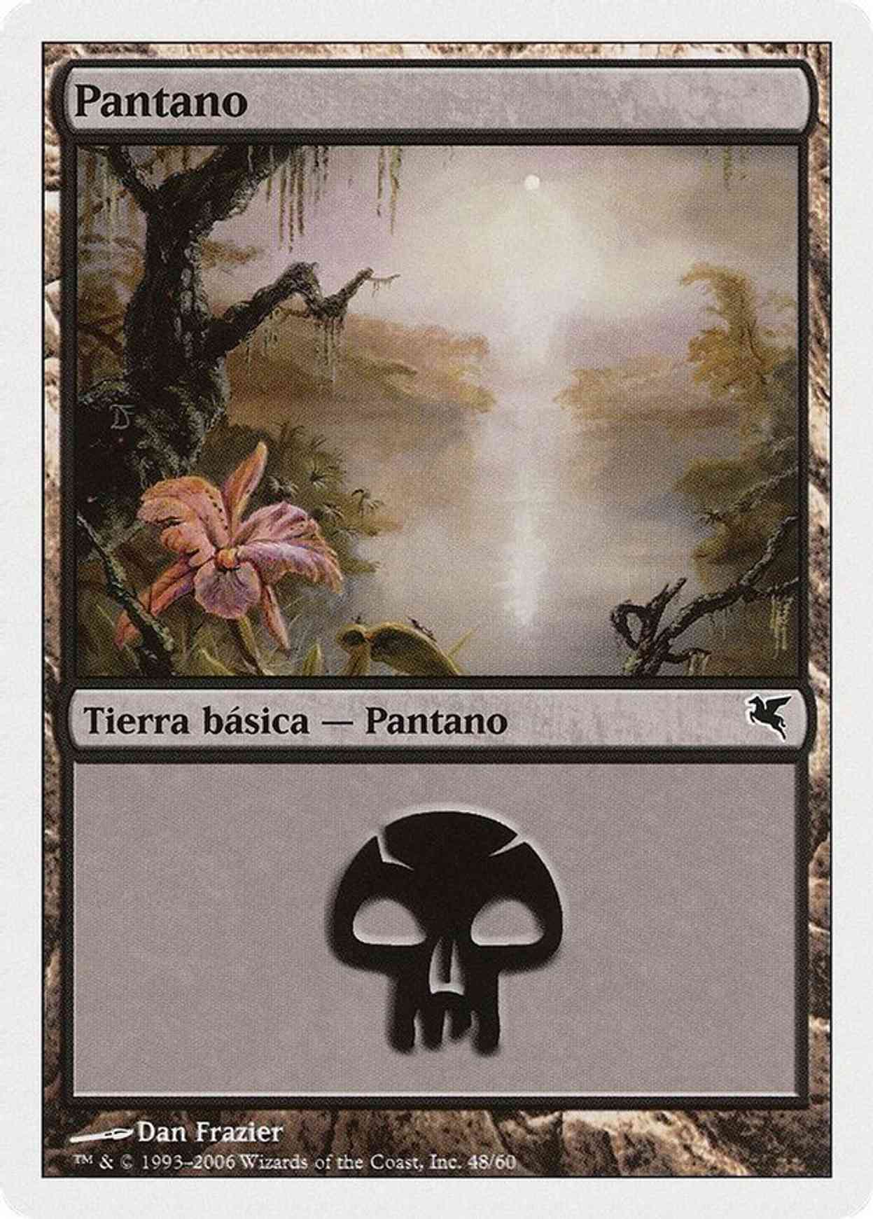 Swamp (Spanish) - "Pantano" (F48) magic card front