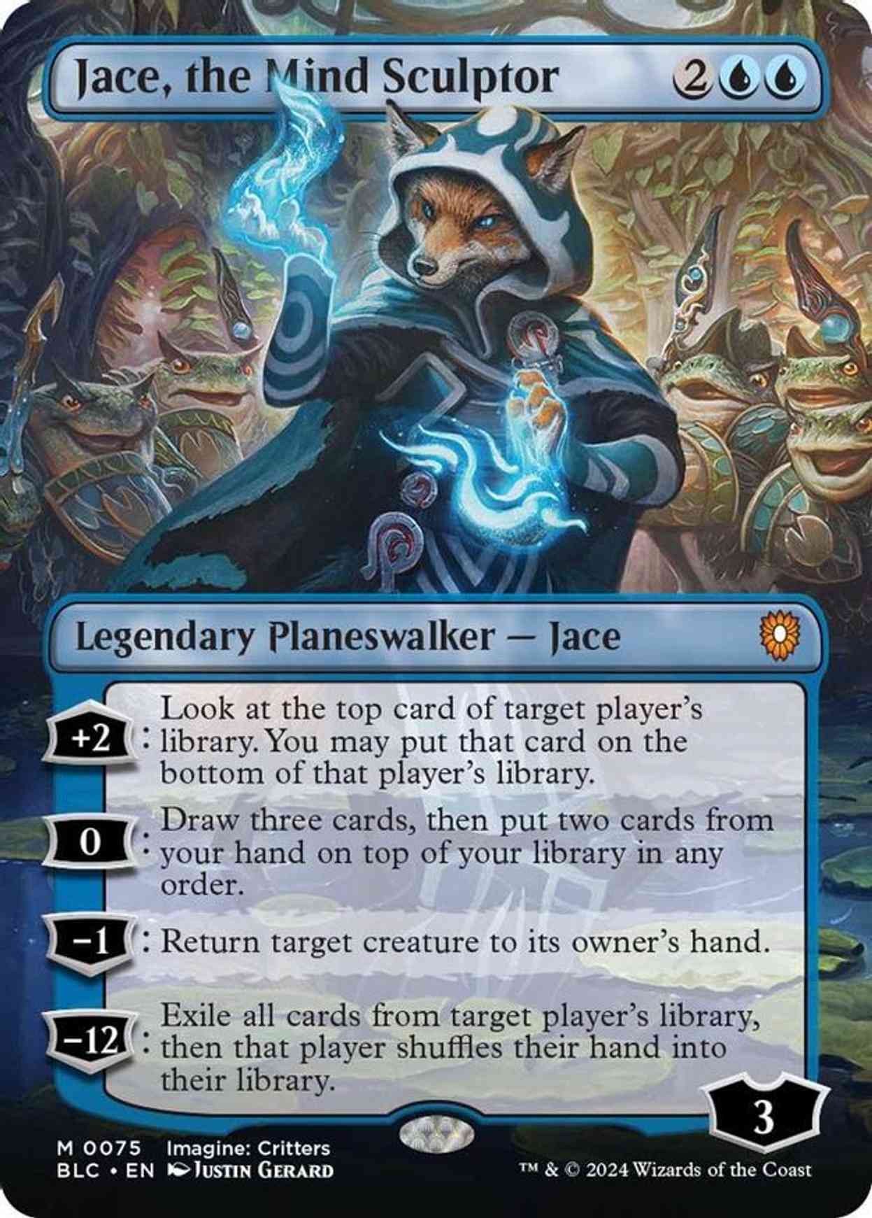 Jace, the Mind Sculptor (Borderless) magic card front