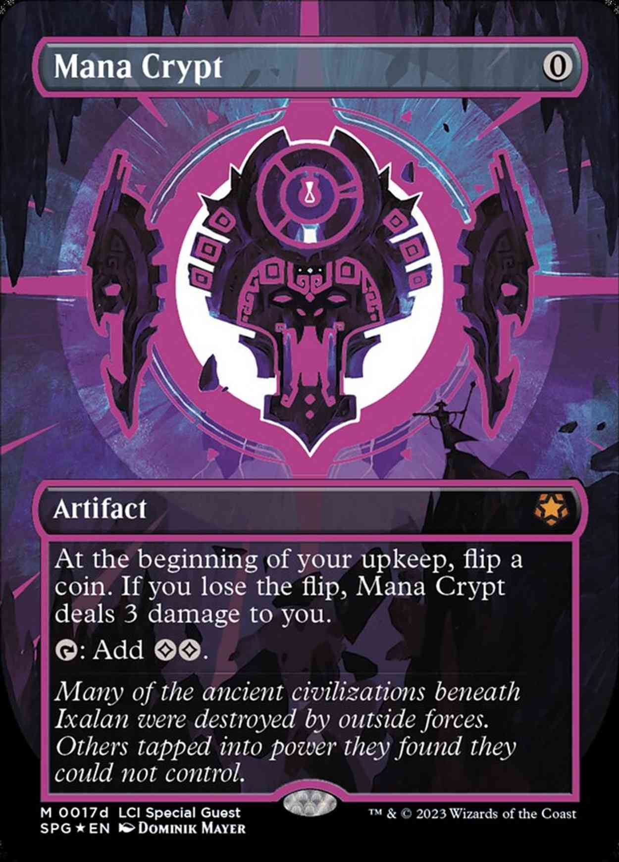 Mana Crypt (0017d) (Borderless) magic card front