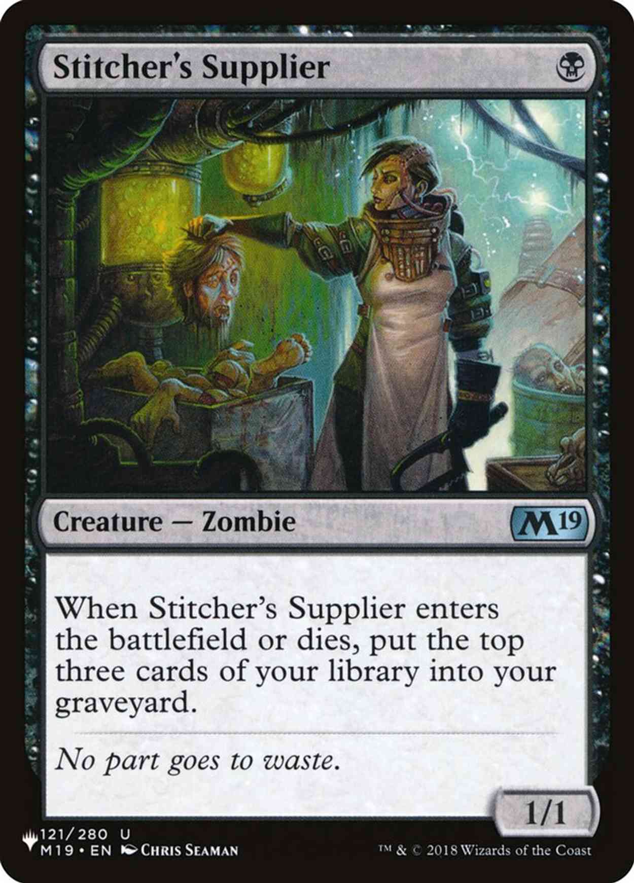 Stitcher's Supplier magic card front