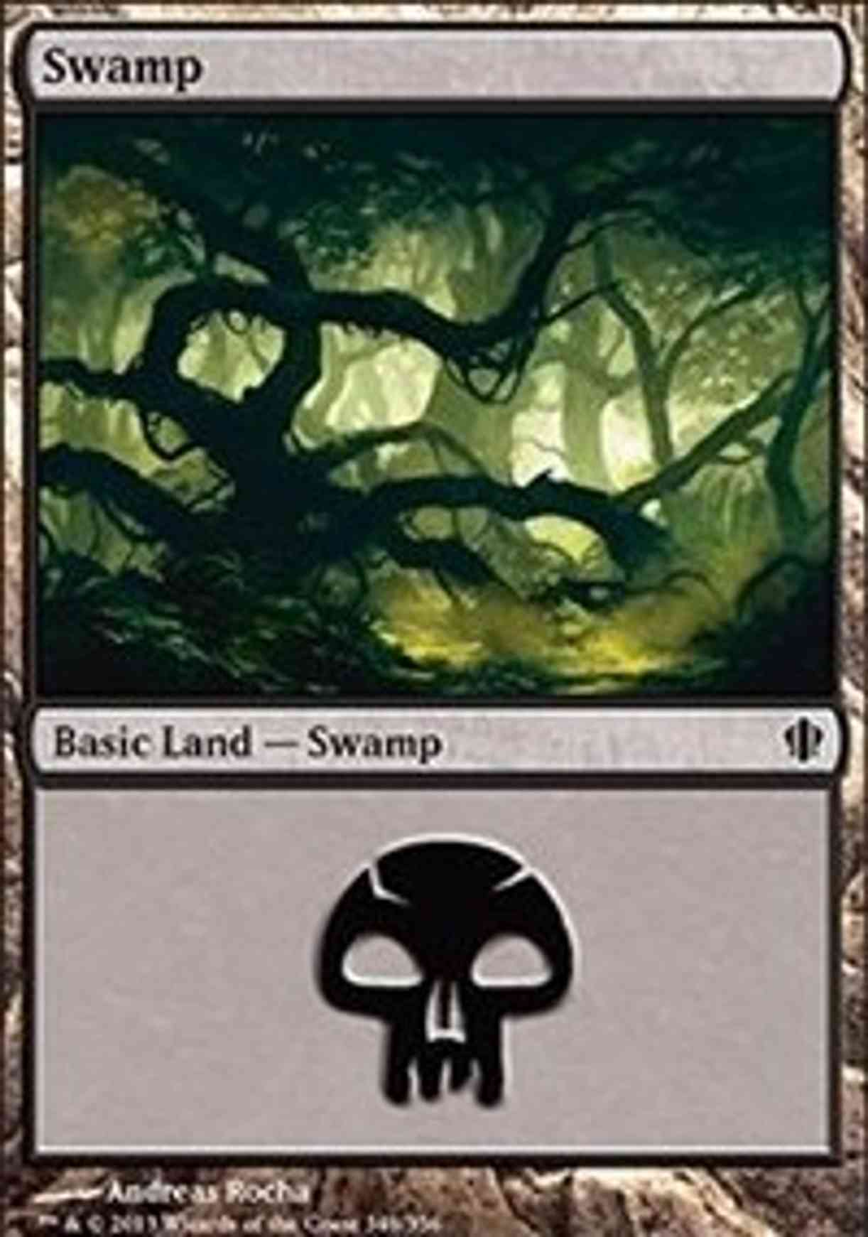 Swamp (348) magic card front