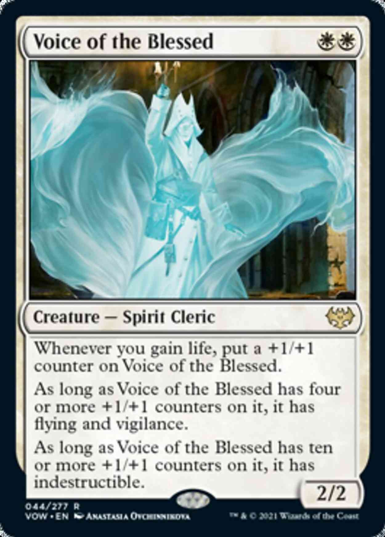 Voice of the Blessed magic card front